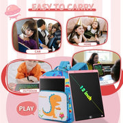 [2 Pack] Genialba LCD Writing Tablet 8.5-Inch Colorful Doodle Board, Toddler Learning Educational Toys Gifts for 3-8 Years Old Girls and Boys, Electronic Drawing Pad for Kids (Pink&Blue)