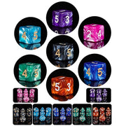 QMay 7 Sets Polyhedral Dice - 49 Pcs (7 X 7) DND Dice + 7 Drawstring Bags | 7 Colors D4 D6 D8 D10 D% D12 D20, Great for Dungeons&Dragons, MTG, Role Playing Table Games, Dice Goblins, RPG Players & DMs