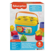 Fisher-Price Baby's First Blocks, Ages 6+ Months | BPA-free plastic,ASTM F963 compliant, sorting + stacking skills, 10 blocks + bucket, no batteries