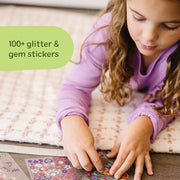 Melissa & Doug Design-Your-Own Bracelets Jewelry Making Craft Kit | DIY Jewelry, 4 Reversible Bracelets, 100+ Gem & Glitter Stickers, Arts & Crafts Activity, Preschool Toys for Kids, Ages 4+