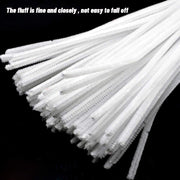 100 Pieces Pipe Cleaners Craft Chenille Stem White Pipe Cleaners