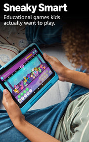 Amazon Fire HD 10 Kids Pro tablet (newest model) ages 6-12. Bright 10.1" HD screen, includes ad-free content, robust parental controls, 13-hr battery and slim case for older kids, 32 GB, Nebula