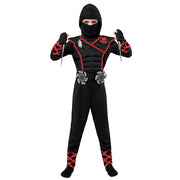 Spooktacular Creations Halloween Ninja Costume, Ninja Outfit Set for Kids, Halloween Costumes for Boys Dress Up Party