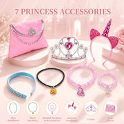 Meland Princess Dress Up Trunk for Girls 3-8, Toys Gift Set for Holidays