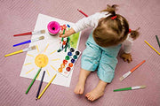 10Pcs Paint Brushes for Kids, Anezus Kids Paint Brushes Toddler Large Chubby Brushes Round and Flat Preschool Painting Brushes for Washable Paint Acrylic Paint