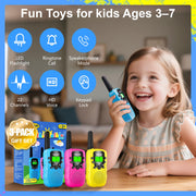 SANJOIN Walkie Talkies for Kids, Birthday Gifts for Girls 4 5 6 7+Years Old | 3 Miles Long Range, Clear Sound, 22 Channels 2 Way Radio to Camping Hiking Outdoor Games Toys for Girls Boys Ages 3-12