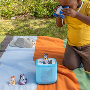 Tonies Bluey Audio Toy Figurine 3 Pack Set - Bluey, Bingo, Muffin | The Bluey Family Adventure Collection. 3 Favorite Characters. 136 Minutes of Bluey Stories.