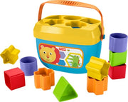 Fisher-Price Baby’s First Blocks & Rock-a-Stack Toy Set | Bucket of 10 Shapes, Ring Stacking Activity, For Infants & Toddlers Ages 6+ Months (Amazon Exclusive)