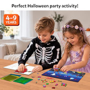 Skillmatics Foil Fun Halloween Craft, Foil Art Activity, Gift for Kids | 200+ Stickers, Travel Toys, Mess-Free, Screen-Free, Fine Motor Skills, Boys & Girls Ages 4, 5, 6, 7, 8, 9