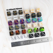 78 Pieces MTG Dice Counters Bulk Life Keyword Counter Dice Set Plus 1/+1 Buff Ability Tokens for MTG, TCG, Cards Gaming Accessories