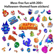 Skillmatics Foil Fun Halloween Craft, Foil Art Activity, Gift for Kids | 200+ Stickers, Travel Toys, Mess-Free, Screen-Free, Fine Motor Skills, Boys & Girls Ages 4, 5, 6, 7, 8, 9