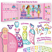Imagimake DIY Magnetic Dress-Up Princess, 30 Magnetic Dresses & Accessories | Pretend Play Magnetic Toys for Kids, Interchange & Create Unlimited Outfits, Gift for Girls Ages 3,4,5,6,7,8 Years Old