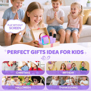 IROO Mini Karaoke Machine for Kids, Birthday Gifts Toys for Girls Ages 3-12 | 2 Wireless Mics, 5 Voice Effects & 1-Month KaraFun Premium, Bluetooth Speaker, Portable MP3 Player For Family Home Party