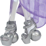 Monster High Spectra Vondergeist Doll | Ghost in Purple Clothes, Includes Pet Ferret Rhuen, 7 Accessories like Backpack, Tablet, Snacks and More