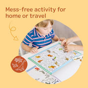Melissa & Doug Seek & Find Sticker Pad Animals Activity Toy | 21 Pages, 14 Animal Scenes, 400 Color-Coded Stickers, Matching & Coloring Skills, Arts & Crafts Travel Toys for Kids, Ages 4+