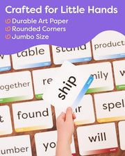 Sight Words Flash Cards Kindergarten | 120 High Frequency Words from Dolch's and Fry's Lists for 4-6 Years