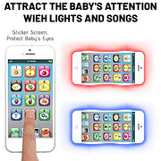 Wolmund Toy Learning Play Cell Phone with 8 Functions and Dazzling Lights Interactive Toy for Toddler Baby Kids Boys Girls
