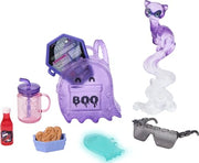 Monster High Spectra Vondergeist Doll | Ghost in Purple Clothes, Includes Pet Ferret Rhuen, 7 Accessories like Backpack, Tablet, Snacks and More