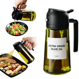 🎁HOT SALE💕2 in 1 Glass Oil Sprayer & Dispenser🔥