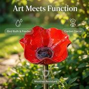 💖🎁2026 Mother's Day Gifts 50% Off--🎁Handmade Metal Flower Garden Stake🐦