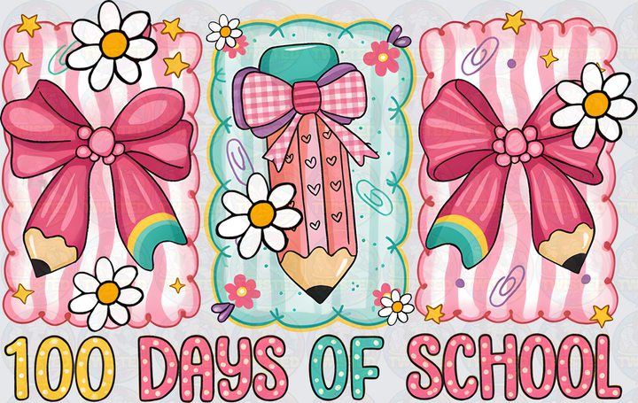 100 Days of School With Bows